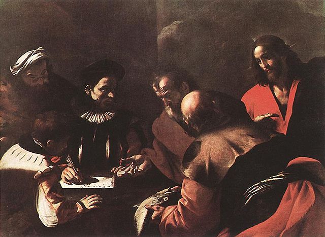 Judas receiving thirty pieces of silver for betraying Jesus, by Mattia Preti, c. 1640 (Image Source: Wikimedia Commons)