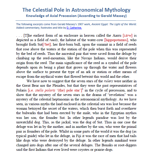 pole star mythology precession